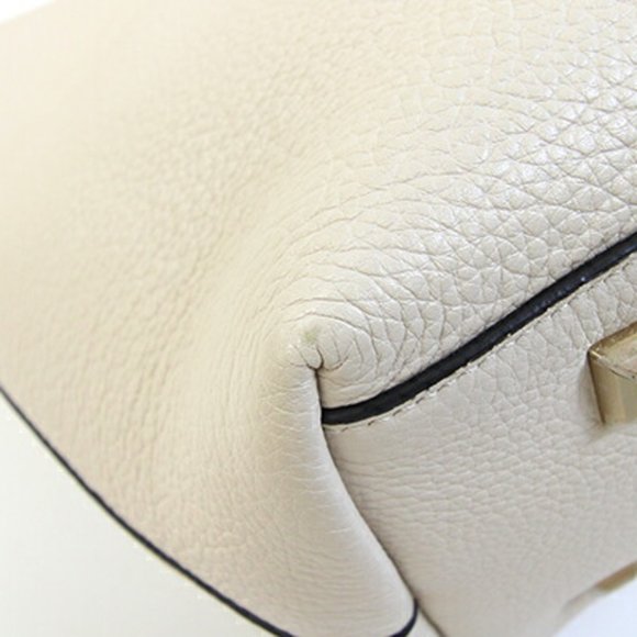 SALVATORE FERRAGAMO White Leather Tote Bag - Picture 3 of 9